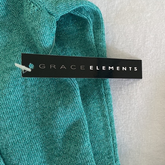 NWT Teal Shimmer Ruffled Bolero Shrug - Picture 4 of 4